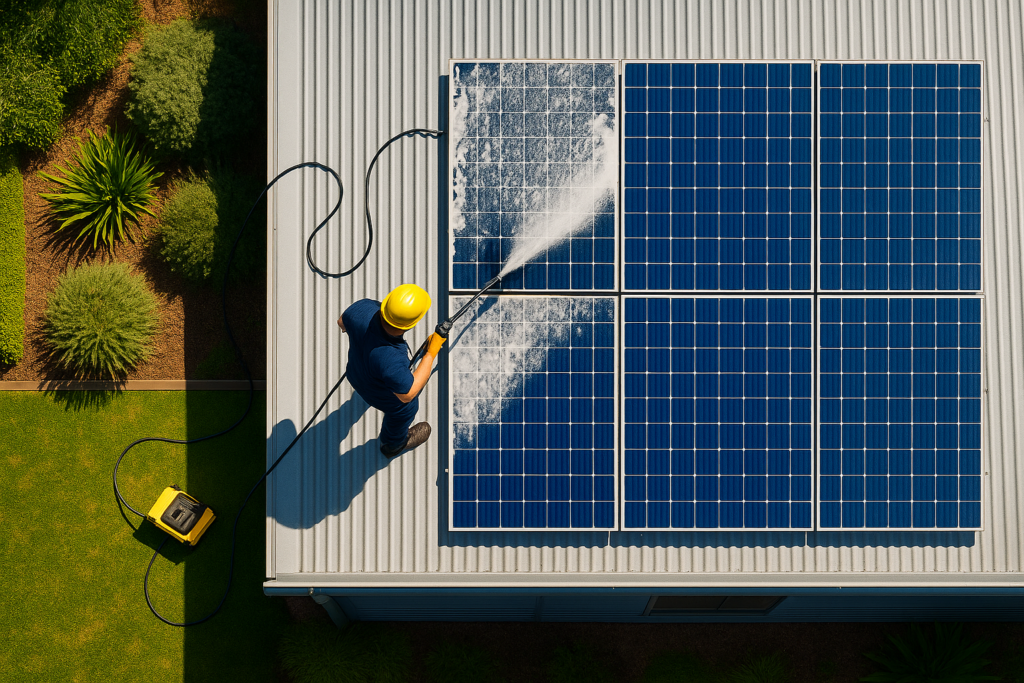 solar-panel-pressure-cleaning
